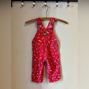 Vintage Corduroy Osh Kosh Vestbak Toolkit Bib Overalls
